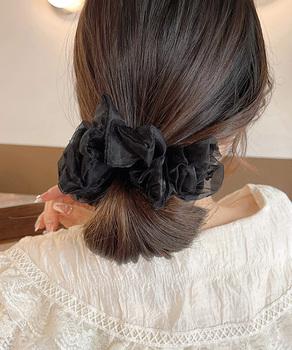 シュシュ オーガンジー ボリューム 3色 送料無料 即日発送-3