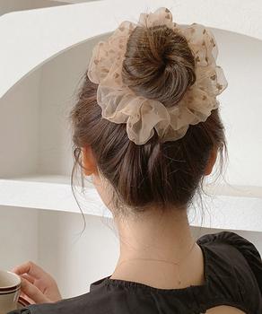 シュシュ オーガンジー ボリューム 3色 送料無料 即日発送-7