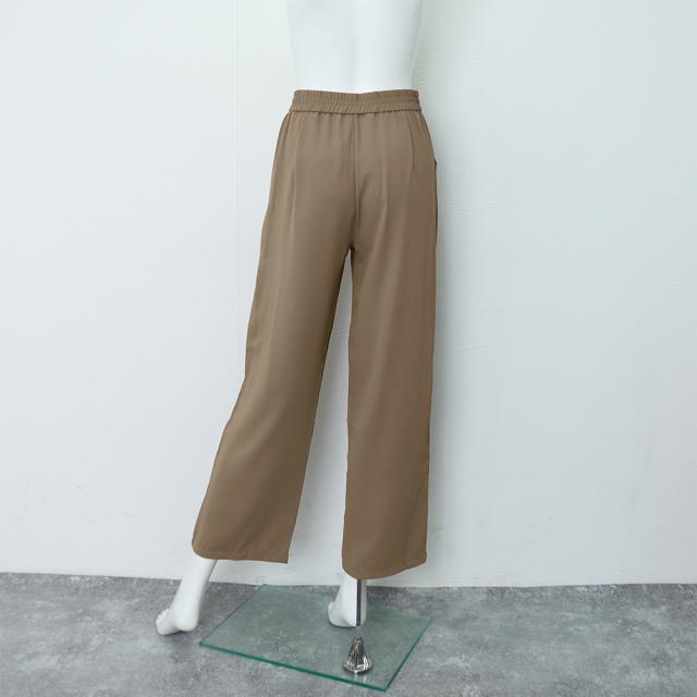 ワイドパンツ アシンメトリー 英字ロゴ 送料無料 即日発送-8