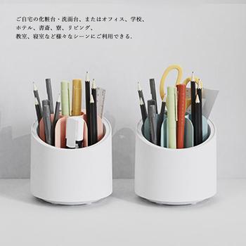 メイクブラシケース 360度回転式 透明 送料無料 即日発送-9