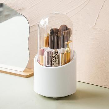 メイクブラシケース 360度回転式 透明 送料無料 即日発送-4