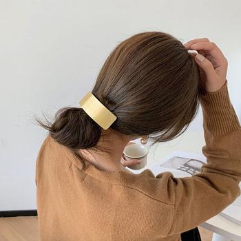 メタルバレッタ 大きめ ヘアクリップ 送料無料 即日発送-5