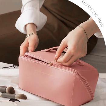 PUメイクボックス 大容量 コスメポーチ SK18335043-9890 送料無料 即日発送-4