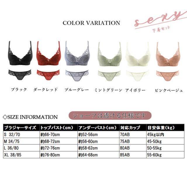 ブラジャー ショーツ ノンワイヤー 送料無料 即日発送-1