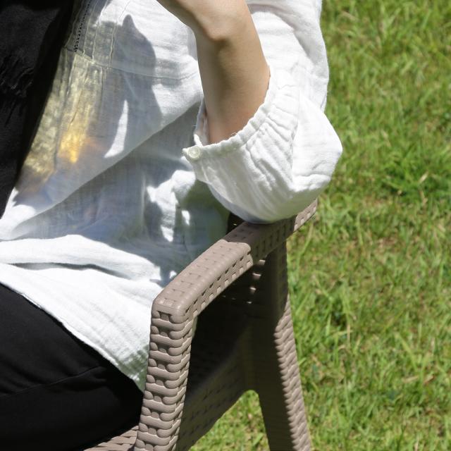 ステラ チェアー 肘付き ブラック グレー 2脚セット 送料無料-18