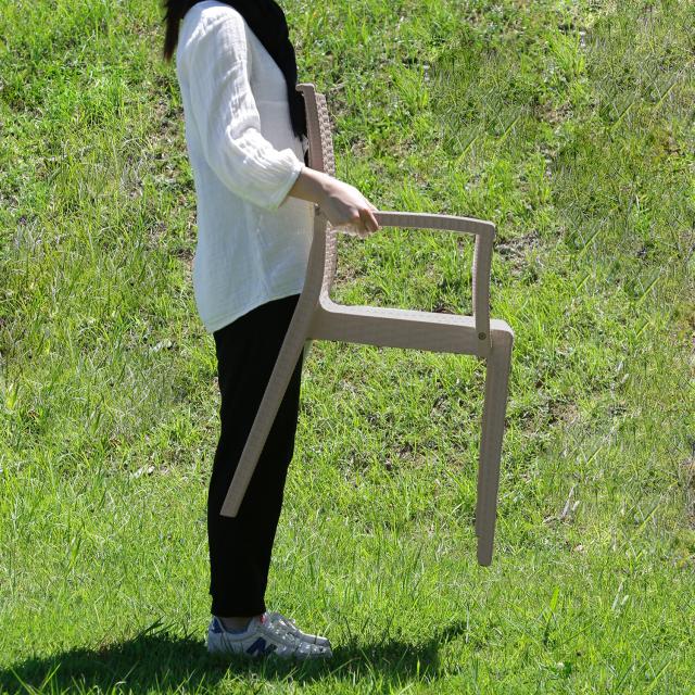 ステラ チェアー 肘付き ブラック グレー 2脚セット 送料無料-19