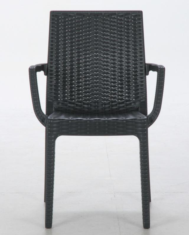 ステラ チェアー 肘付き ブラック グレー 2脚セット 送料無料-2