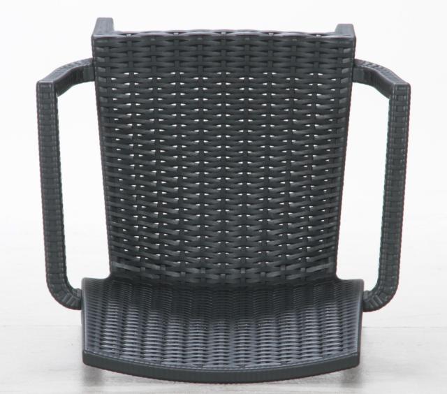 ステラ チェアー 肘付き ブラック グレー 2脚セット 送料無料-5