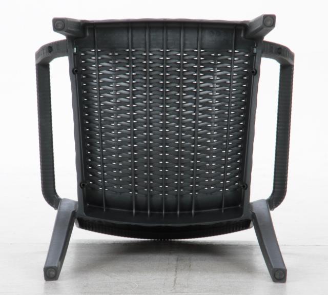 ステラ チェアー 肘付き ブラック グレー 2脚セット 送料無料-6