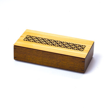 和食器 細密料理箱 ブラウン クリアー蓋付 青海波 麻の葉 七宝 送料無料-9