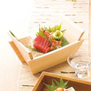 和食器 ひのき 貴船料理箱 目皿付 中 送料無料-1