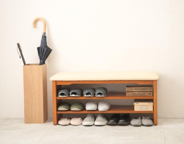 玄関ベンチVH 7102LBR 送料無料-5