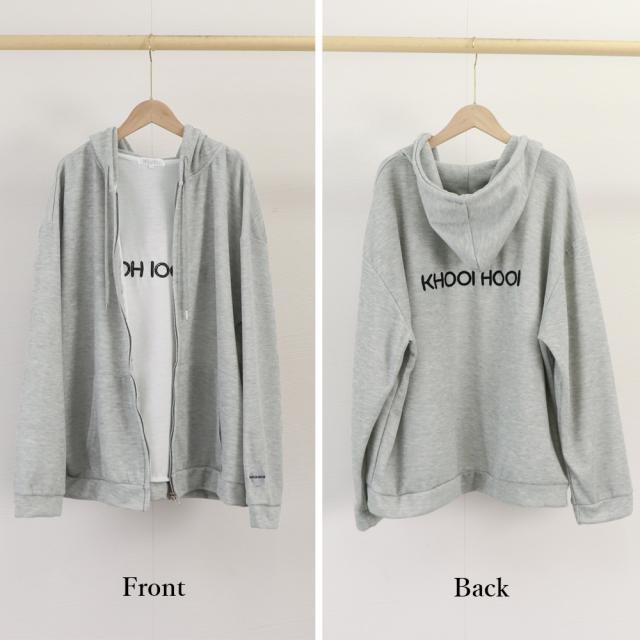 ジップアップパーカーレディーススウェット SK18950625-0717 送料無料 即日発送-2