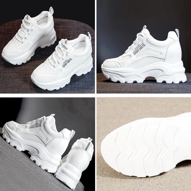 スニーカー 厚底ダッドスニーカーレディース メッシュ 送料無料 即日発送-2