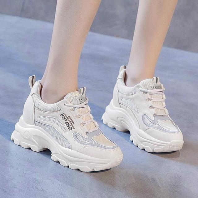 スニーカー 厚底ダッドスニーカーレディース メッシュ 送料無料 即日発送-7