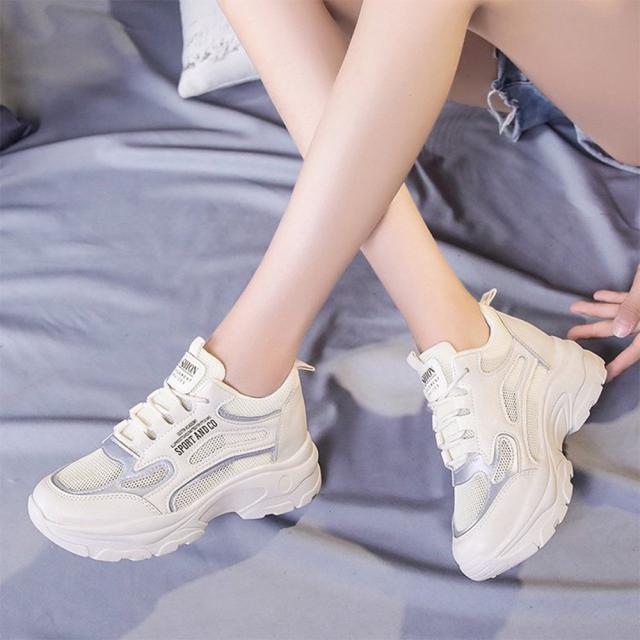 スニーカー 厚底ダッドスニーカーレディース メッシュ 送料無料 即日発送-8