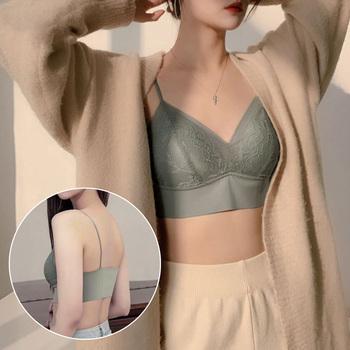 冷感タッチブラトップレディースレース下着 送料無料 即日発送-9