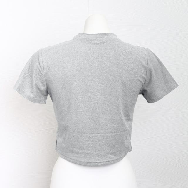 ショート丈Tシャツ へそ出し 8色 夏 送料無料 即日発送-9