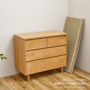 畳マットレス 約100×200cm 貴船 きふね　い草 4つ折り 送料無料-10