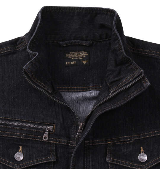 大きいサイズ FORECAST 激ラクデニムブルゾン 5L 6L 7L 8L MC632112-81266 ラッピング可 送料無料 即日発送-5