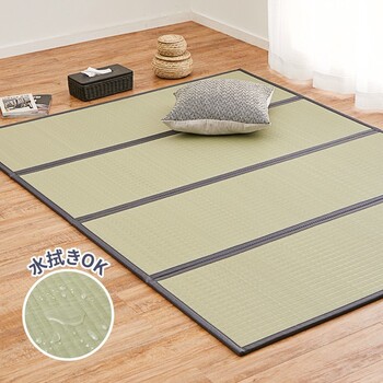 畳マットレス 約140×200cm 水拭きできる 4つ折り PP伏見 ふしみ 送料無料-0