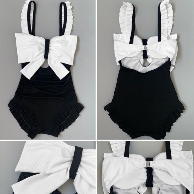 ワンピース水着 レディース ビッグリボン 送料無料 即日発送-4