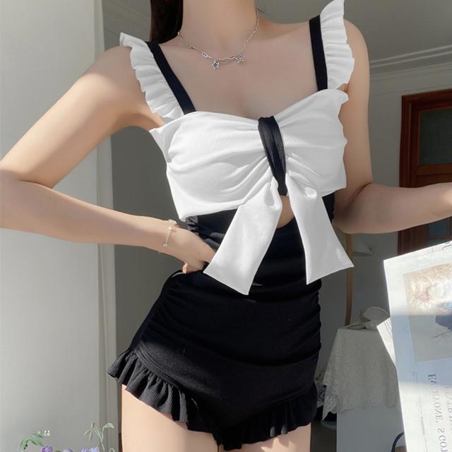 ワンピース水着 レディース ビッグリボン 送料無料 即日発送-6