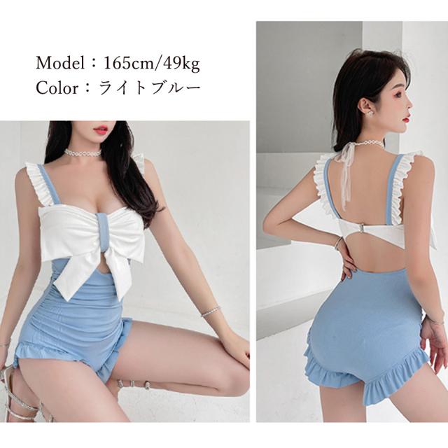 ワンピース水着 レディース ビッグリボン 送料無料 即日発送-8