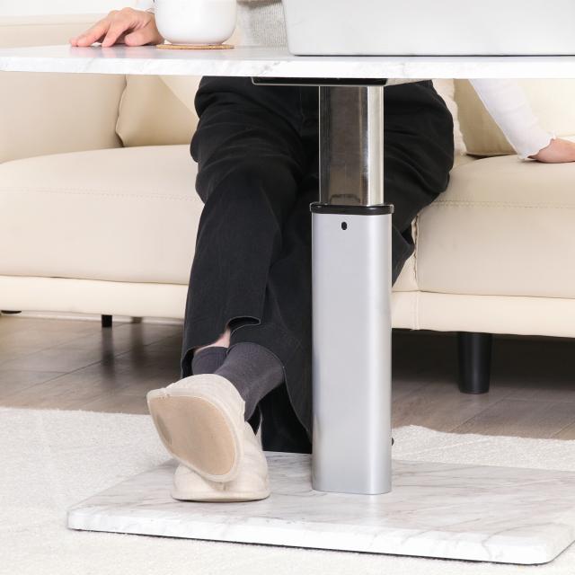 昇降テーブル9050 43?57 大理石 送料無料-6