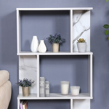 S型ディスプレイラック3段 大理石 送料無料-3