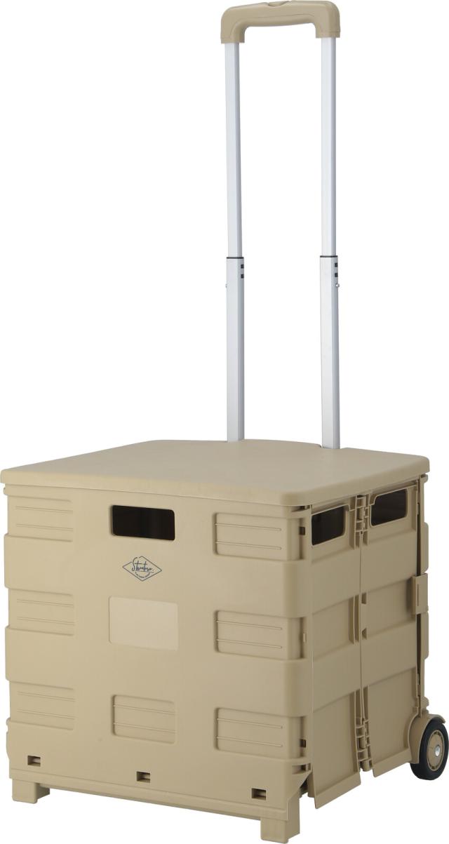 フォールディングキャリーカート L 蓋付き 3セット 送料無料-1