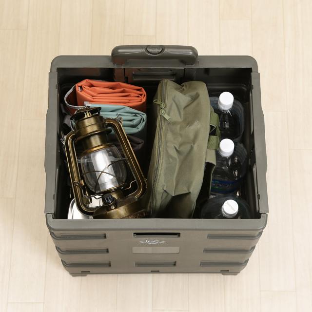 フォールディングキャリーカート L 蓋付き 3セット 送料無料-20