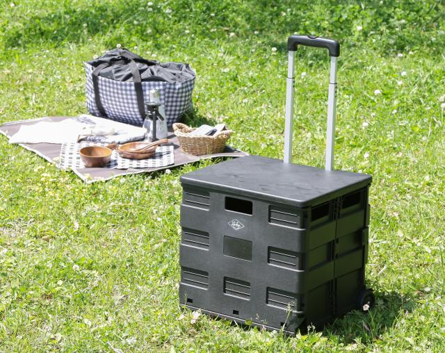 フォールディングキャリーカート L 蓋付き 3セット 送料無料-23