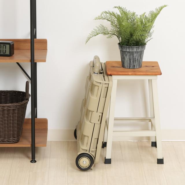 フォールディングキャリーカート L 蓋付き 3セット 送料無料-4