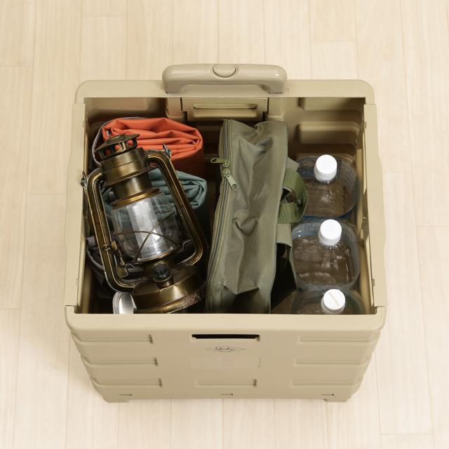 フォールディングキャリーカート L 蓋付き 3セット 送料無料-6