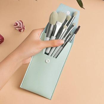 メイクブラシ８本セット携帯用 ケース付き 送料無料 即日発送-7