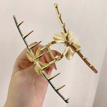 バンスクリップ 大きめ 蝶々ヘアクリップ 送料無料 即日発送-9