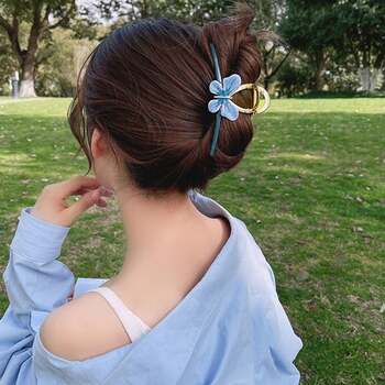 バンスクリップ 大きめ 蝶々ヘアクリップ 送料無料 即日発送-4