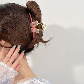 バンスクリップ 大きめ 蝶々ヘアクリップ 送料無料 即日発送-5