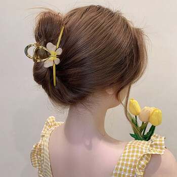 バンスクリップ 大きめ 蝶々ヘアクリップ 送料無料 即日発送-7