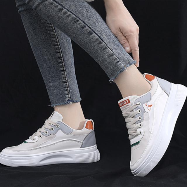 スニーカー ローカット 配色スニーカーレディース美脚 送料無料 即日発送-9