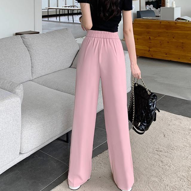 ドレープストレートパンツ レディース美脚 送料無料 即日発送-6