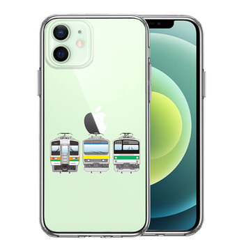 iPhone12mini ケース クリア 鉄ちゃん 鉄道ファン 鉄道マニア スマホケース 側面ソフト 背面ハード ハイブリッド  送料無料-0
