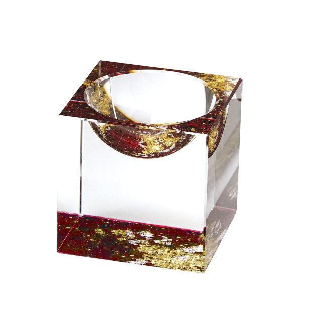 和食器 クリスタルキューブ 硝子強化塗装 ラウンドホール 送料無料-7