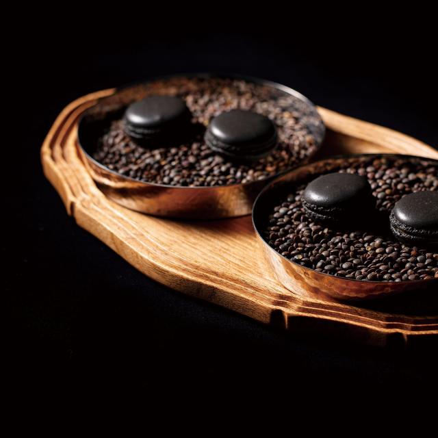 和食器 国産くるみ彫刻多目的トレイ 丸形 オーバル型 送料無料-6