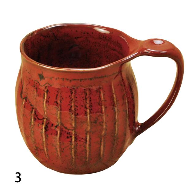 削ぎ目 マグカップ ゆず白 シルバー ゆず赤 送料無料-2