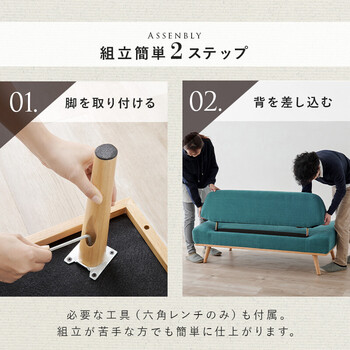 ソファー ソファレスト2P DGY 送料無料-10