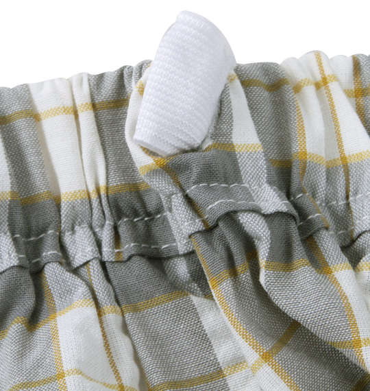 大きいサイズ marie claire homme DRYサッカーチェック半袖七分丈パンツパジャマ 3L 4L 5L 6L 8L ラッピング可 送料無料 即日発送-4