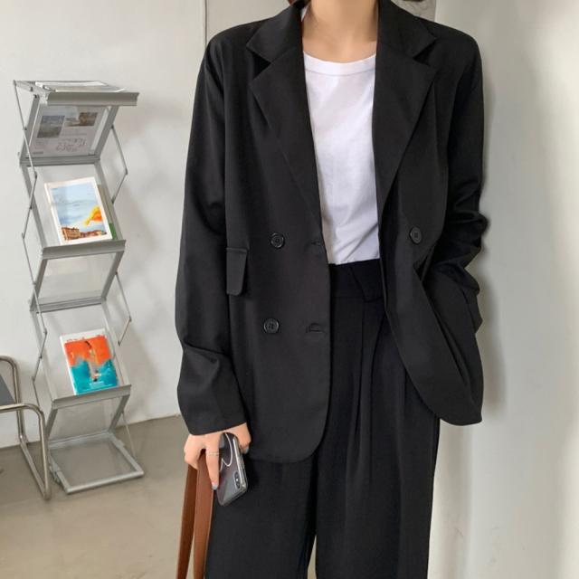 ダブルテーラードジャケットレディース春夏 送料無料 即日発送-4