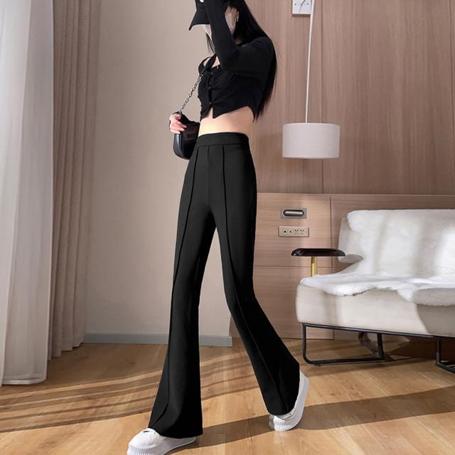 セミフレアパンツ センタープレス 送料無料 即日発送-6